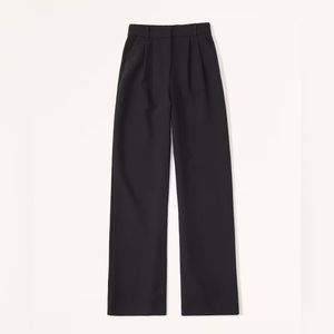 Black A&F Sloane Tailored Pants